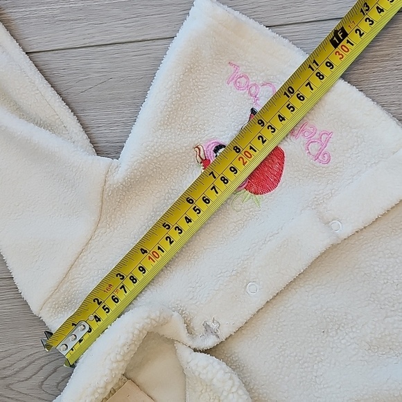 Vintage Strawberry Shortcake Sherpa Collared Jacket Sweater 12-24 months - Picture 11 of 11